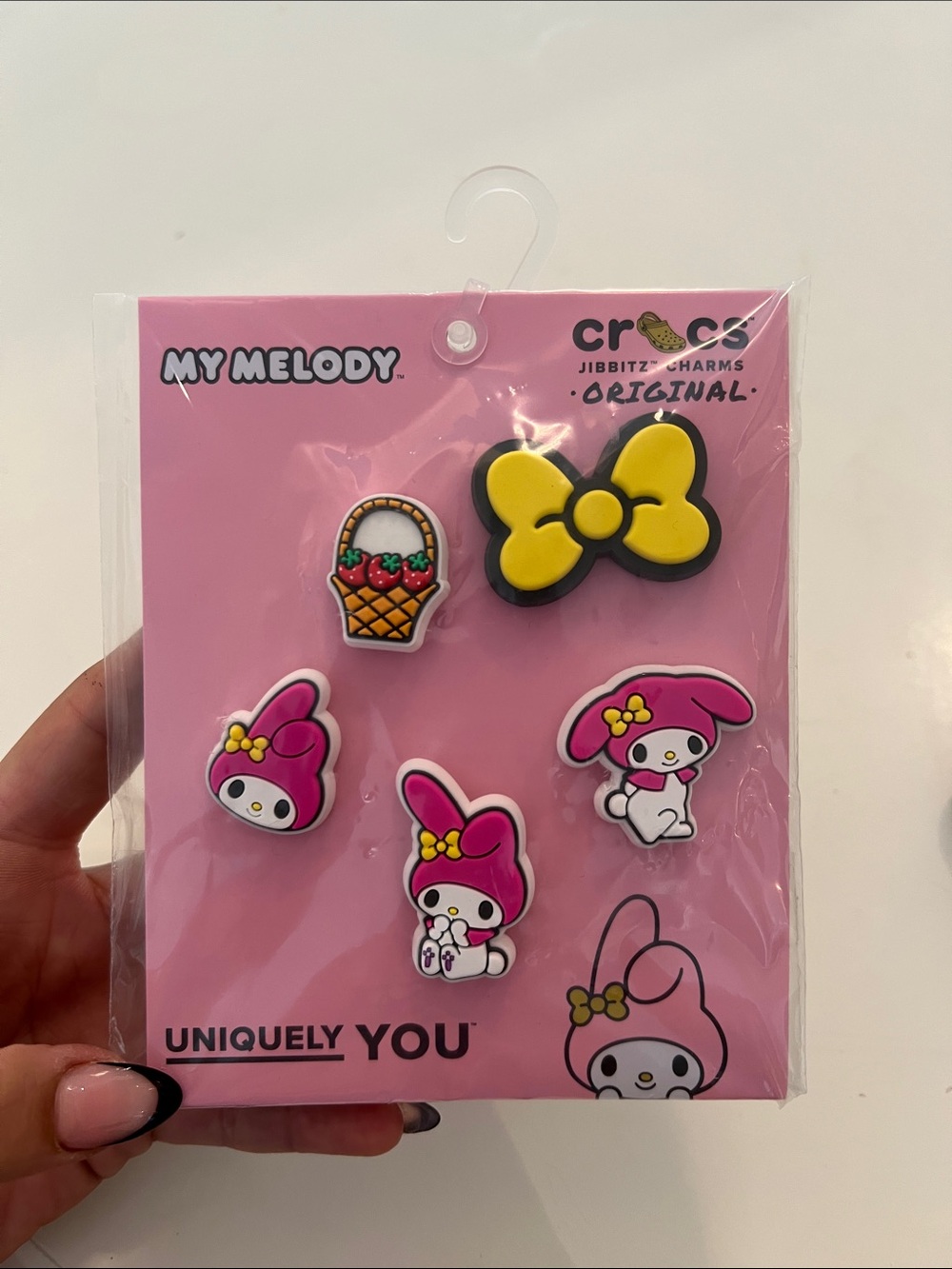 My Melody Crocs Jibbitz Charm Set - Pink & Yellow